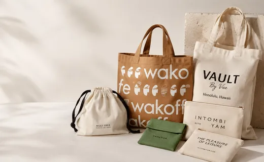 Custom branded gift bags and pouches ready for quotation